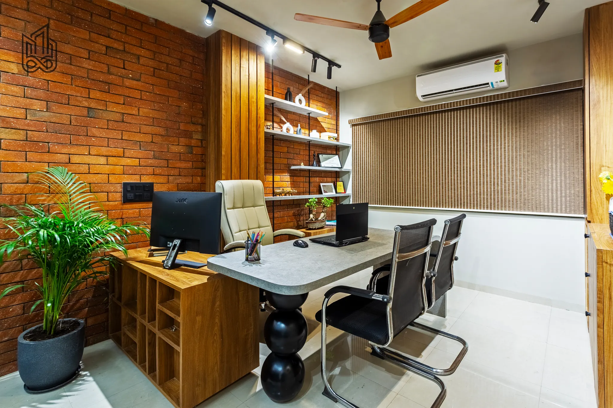 The studio workspace