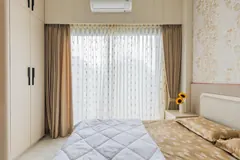Master bedroom, towards the window